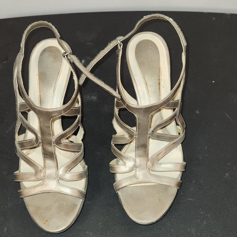 Elegant Metallic Sandals